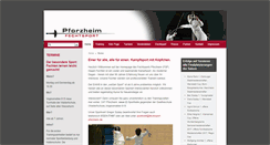 Desktop Screenshot of fechtsport-pforzheim.de