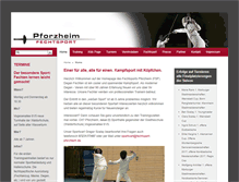 Tablet Screenshot of fechtsport-pforzheim.de